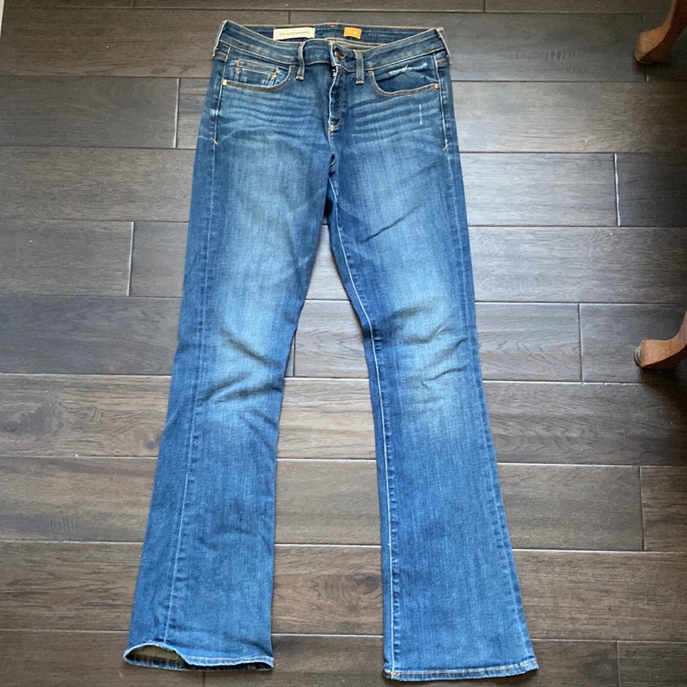 Pilcro and the Letterpress Women's Boot Cut Jeans in Medium Blue